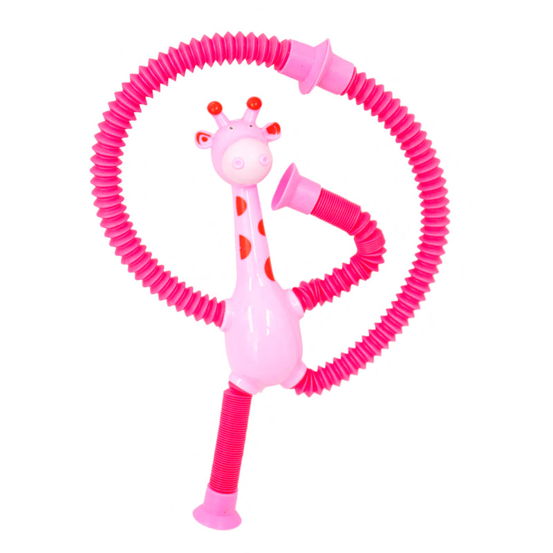 Girafa Pop It Tubo Led Estica Puxa Gruda Brinquedo Infantil