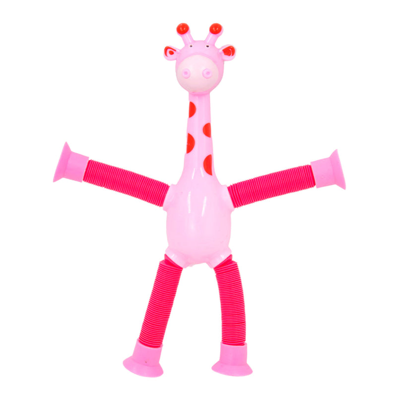 Girafa Pop It Tubo Led Estica Puxa Gruda Brinquedo Infantil